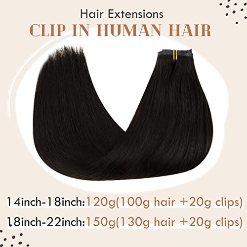 Clip in Balayage Chocolate Brown to Caramel Blonde and Brown Human  Hair Extensions - Image 88