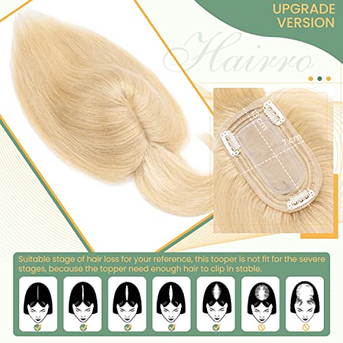 Clip in Hair Topper Human Hair with Silk Base Hairpiece - Image 100