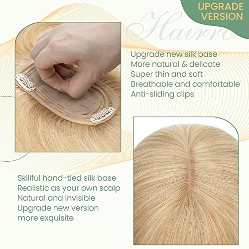 Clip in Hair Topper Human Hair with Silk Base Hairpiece - Image 101