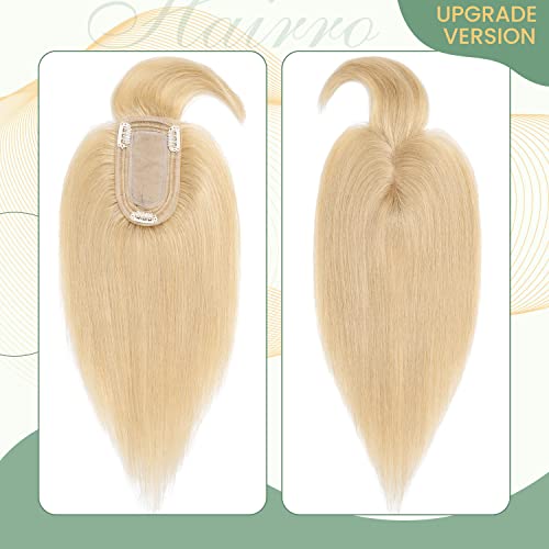 Clip in Hair Topper Human Hair with Silk Base Hairpiece - Image 102