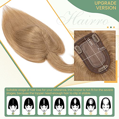 Clip in Hair Topper Human Hair with Silk Base Hairpiece - Image 108