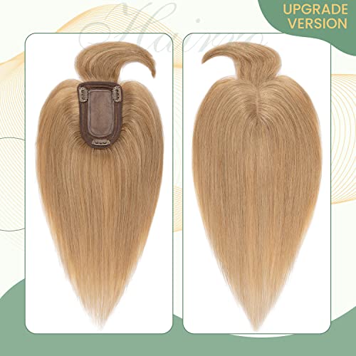 Clip in Hair Topper Human Hair with Silk Base Hairpiece - Image 109