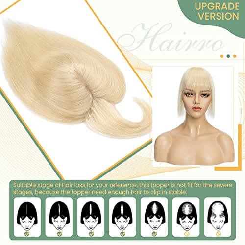 Clip in Hair Topper Human Hair with Silk Base Hairpiece - Image 37