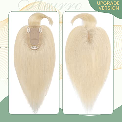 Clip in Hair Topper Human Hair with Silk Base Hairpiece - Image 51