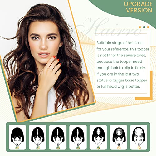 Clip in Hair Topper Human Hair with Silk Base Hairpiece - Image 56
