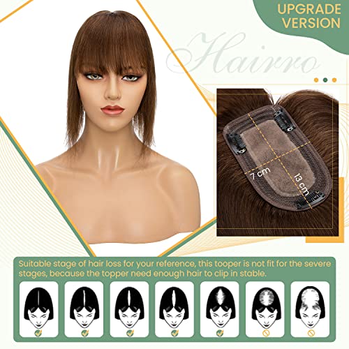 Clip in Hair Topper Human Hair with Silk Base Hairpiece - Image 63