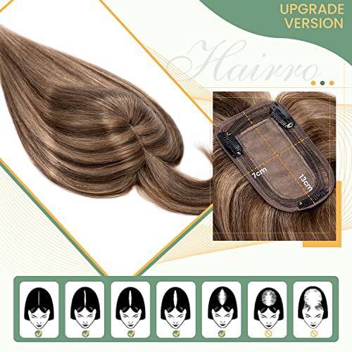 Clip in Hair Topper Human Hair with Silk Base Hairpiece - Image 69