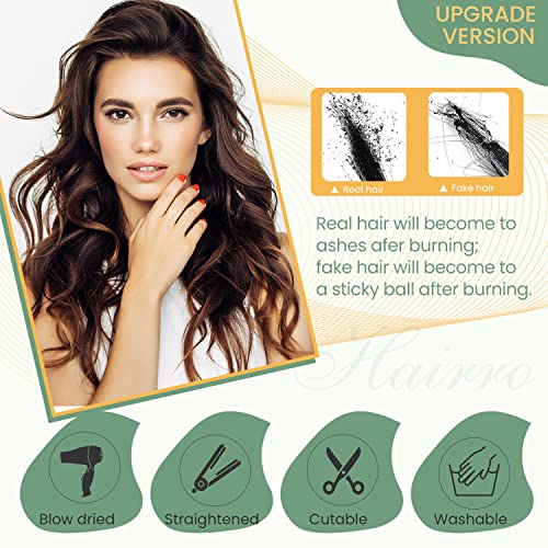 Clip in Hair Topper Human Hair with Silk Base Hairpiece - Image 7