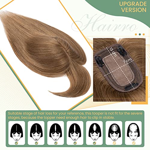 Clip in Hair Topper Human Hair with Silk Base Hairpiece - Image 80