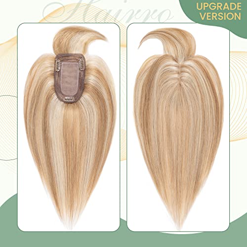 Clip in Hair Topper Human Hair with Silk Base Hairpiece - Image 89
