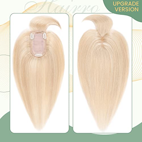 Clip in Hair Topper Human Hair with Silk Base Hairpiece - Image 96