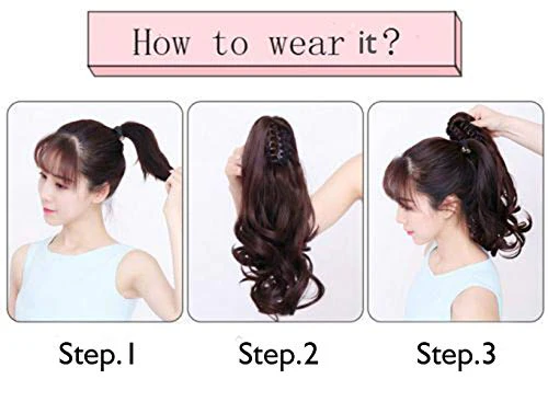 Clip in Hairpiece Ponytail Extension Claw - Image 6