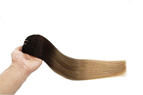 Clip In Human Hair Extensions Thicken Double Weft 9A Brazilian Hair 7pcs - Image 53