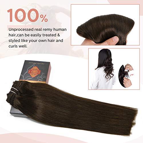 Clip In Human Hair Extensions Thicken Double Weft 9A Brazilian Hair 7pcs - Image 60