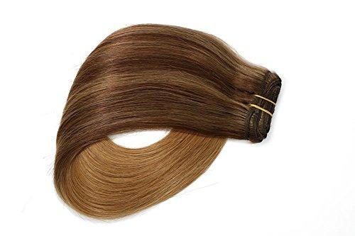 Clip In Human Hair Extensions Thicken Double Weft 9A Brazilian Hair 7pcs - Image 65