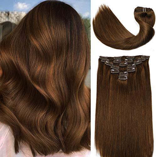Clip In Human Hair Extensions Thicken Double Weft 9A Brazilian Hair 7pcs - Image 77