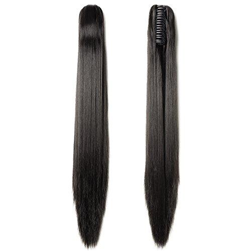 Clip in Jaw Ponytail Hairpiece Hair Extension - Image 101