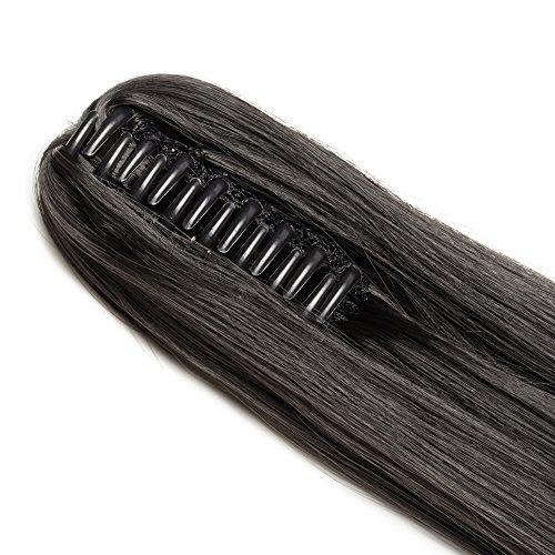 Clip in Jaw Ponytail Hairpiece Hair Extension - Image 102