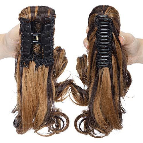 Clip in Jaw Ponytail Hairpiece Hair Extension - Image 117
