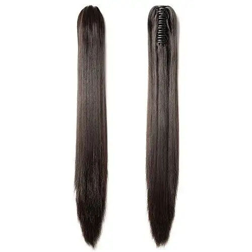 Clip in Jaw Ponytail Hairpiece Hair Extension - Image 16