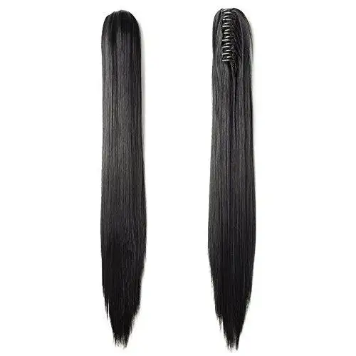Clip in Jaw Ponytail Hairpiece Hair Extension - Image 20