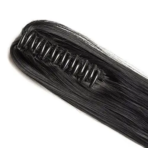 Clip in Jaw Ponytail Hairpiece Hair Extension - Image 21