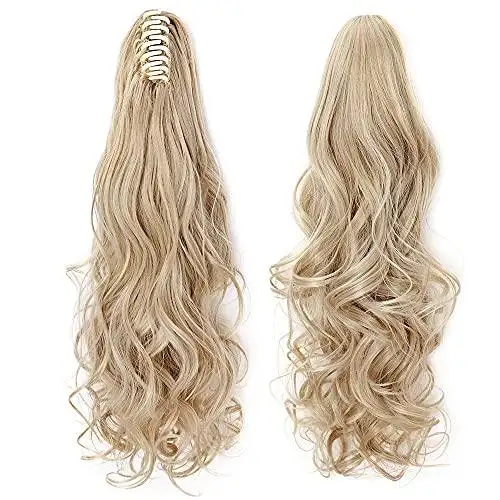 Clip in Jaw Ponytail Hairpiece Hair Extension - Image 24
