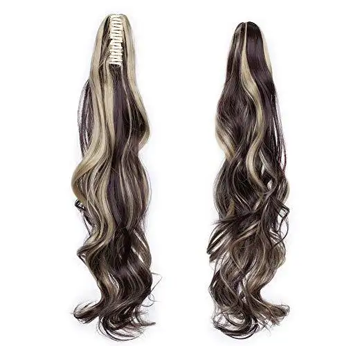 Clip in Jaw Ponytail Hairpiece Hair Extension - Image 28