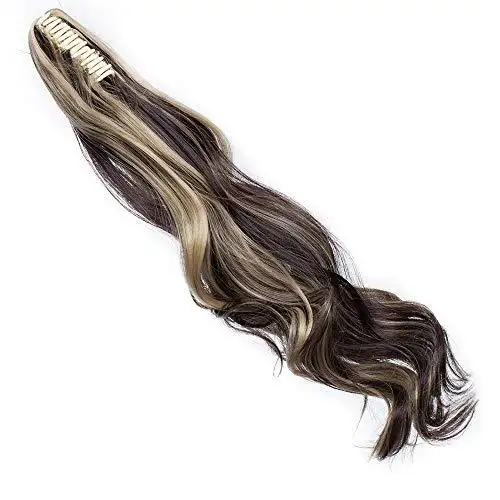 Clip in Jaw Ponytail Hairpiece Hair Extension - Image 29