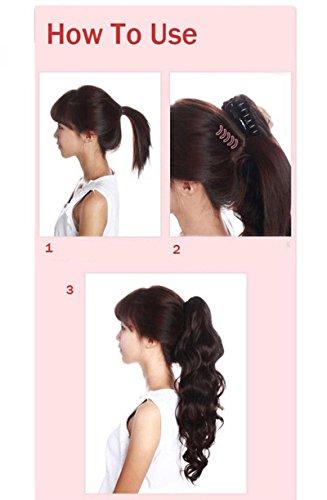 Clip in Jaw Ponytail Hairpiece Hair Extension - Image 34