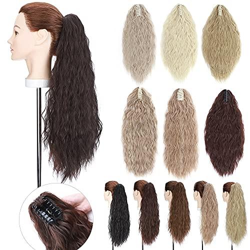 Clip in Jaw Ponytail Hairpiece Hair Extension - Image 35