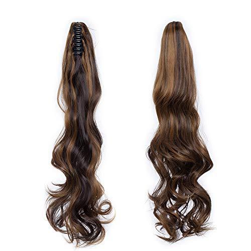 Clip in Jaw Ponytail Hairpiece Hair Extension - Image 41