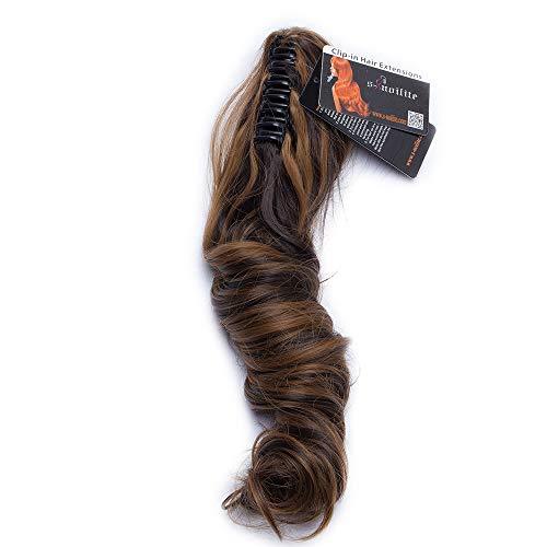 Clip in Jaw Ponytail Hairpiece Hair Extension - Image 43