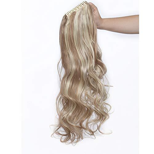 Clip in Jaw Ponytail Hairpiece Hair Extension - Image 61