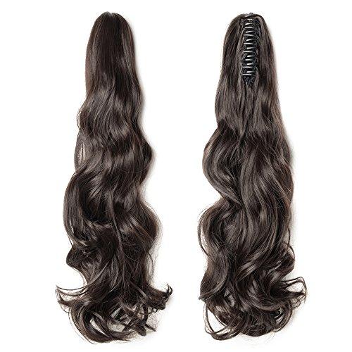 Clip in Jaw Ponytail Hairpiece Hair Extension - Image 85