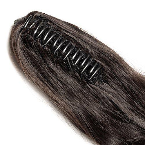 Clip in Jaw Ponytail Hairpiece Hair Extension - Image 86