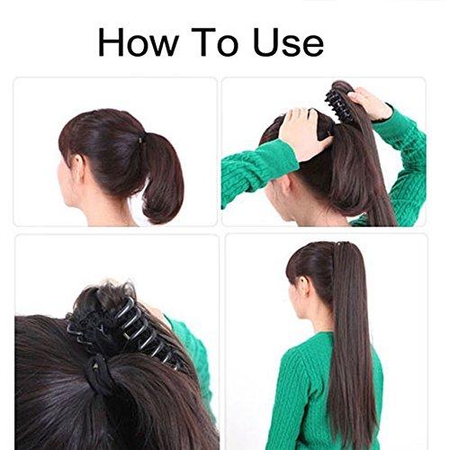 Clip in Jaw Ponytail Hairpiece Hair Extension - Image 94