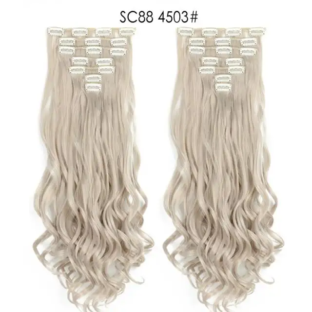 Clip-on Hair Extensions 6pc Set - Image 10