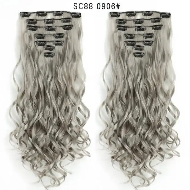 Clip-on Hair Extensions 6pc Set - Image 11