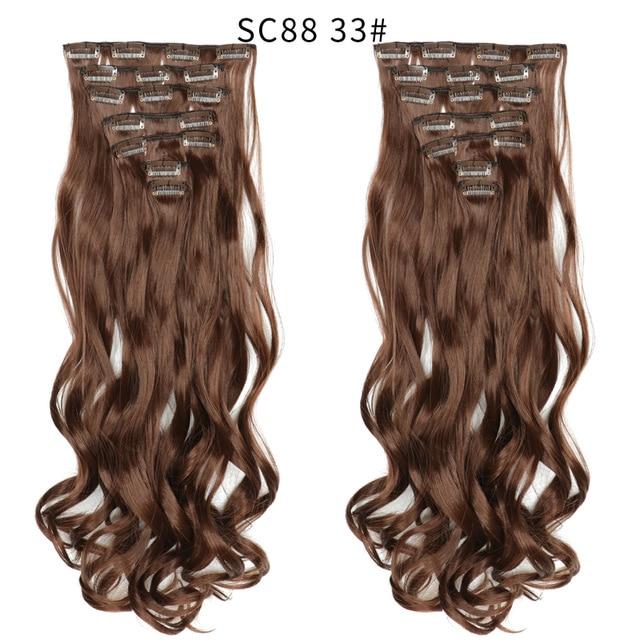 Clip-on Hair Extensions 6pc Set - Image 14