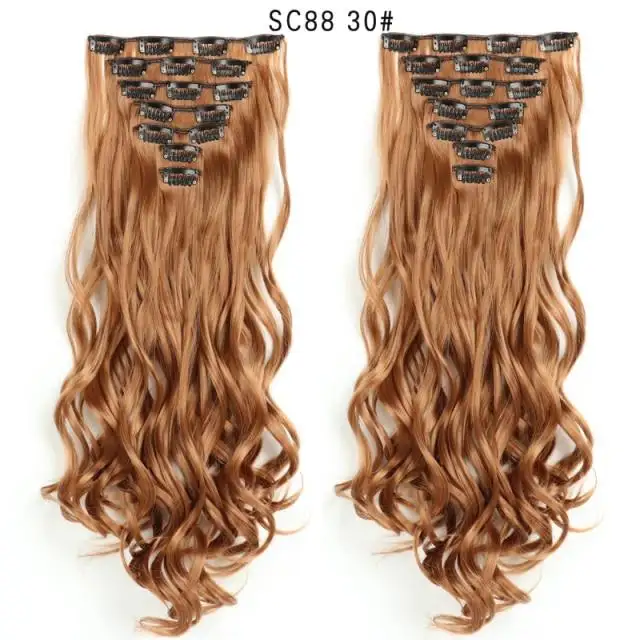 Clip-on Hair Extensions 6pc Set - Image 15