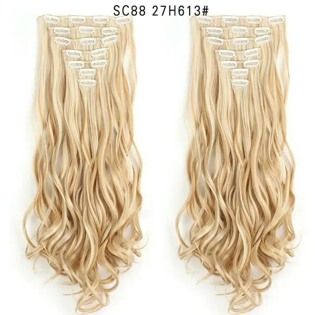 Clip-on Hair Extensions 6pc Set - Image 16