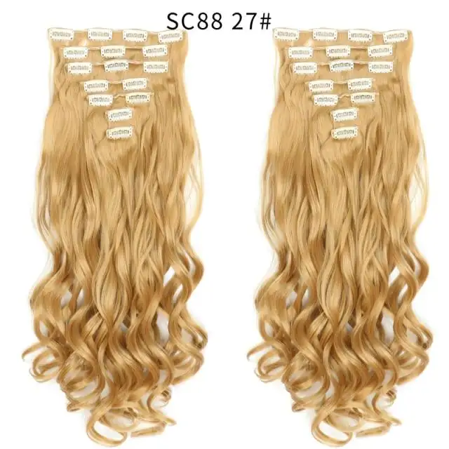 Clip-on Hair Extensions 6pc Set - Image 17