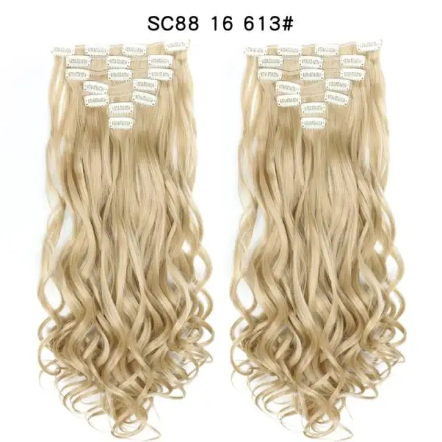 Clip-on Hair Extensions 6pc Set - Image 20