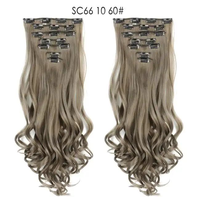 Clip-on Hair Extensions 6pc Set - Image 24