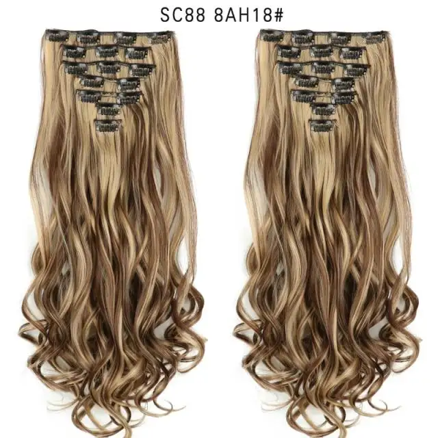 Clip-on Hair Extensions 6pc Set - Image 26