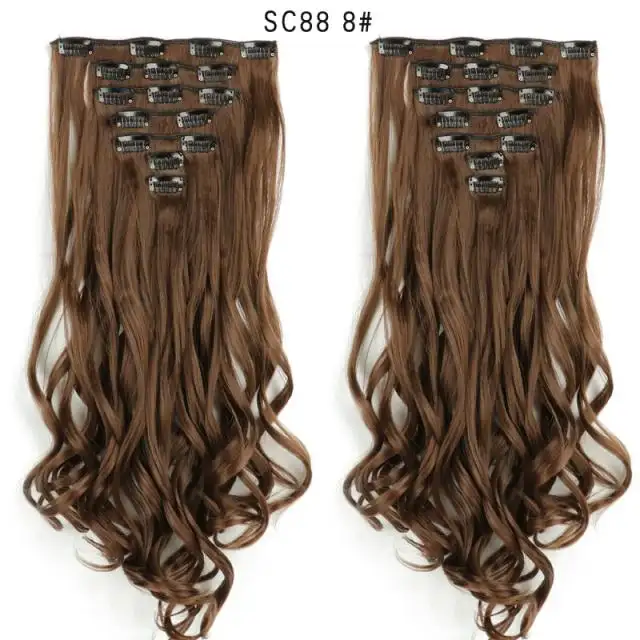 Clip-on Hair Extensions 6pc Set - Image 27