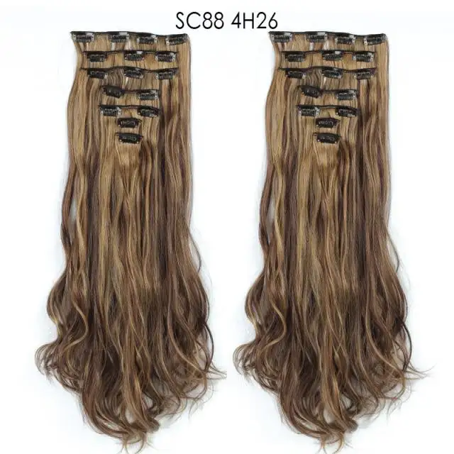Clip-on Hair Extensions 6pc Set - Image 28