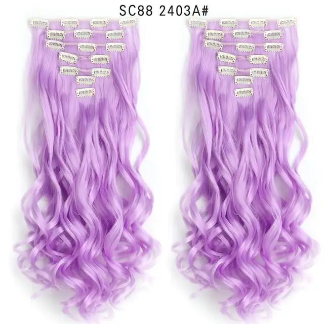 Clip-on Hair Extensions 6pc Set - Image 32