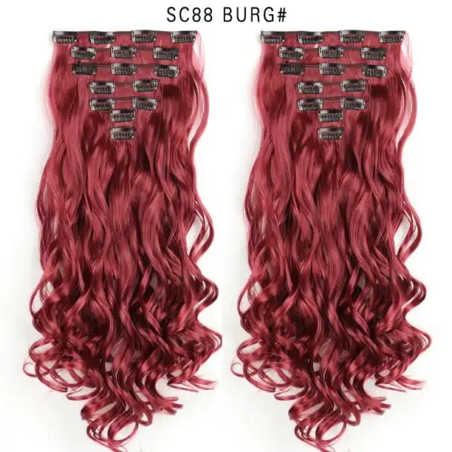 Clip-on Hair Extensions 6pc Set - Image 33